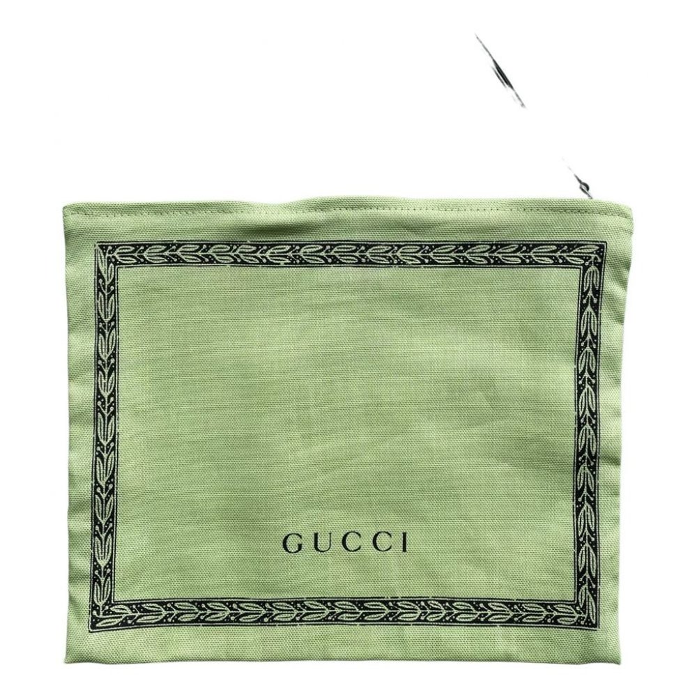 Gucci Clutch Bag Canvas in Pistachio Green